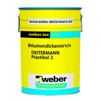 WEBER.TEC 905 (PLASTIKOL 2) - WEBER - ВЕБЕР - Битумная краска - Защитный слой при устройстве и ремонте кровельных покрытий из рулонных материалов, кровельного листа, этернита, бетона