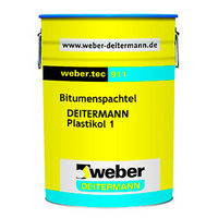 WEBER.TEC 911 (PLASTIKOL 1) - WEBER - ВЕБЕР - Гидроизоляция с высокой водостойкостью и стойкостью на атмосферные и химические воздействия - Пластичная паста на основе битума - Ремонт крыши