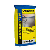 WEBER.VETONIT 4350 (VETONIT DB-SELF LEVEL) - ВЕБЕР - Наливной пол - Используется при ремонте и в новом строительстве по бетонным, цементно-песчаным, слабым и сложным основаниям